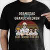 Grandpa & Grandkids Are Best Friends For Life - Personalized Unisex T-shirt, Hoodie, Sweatshirt - Gift For Grandpa, Grandparents