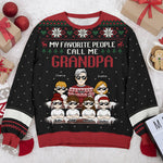 Custom Name Christmas Gifts for Grandpa - Personalized Sweatshirt
