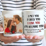 Custom Photo Romantic Couple Gifts - Personalized Mugs