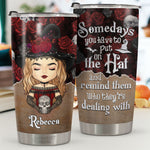 Custom Name Gothic Witch Gifts - Personalized Tumbler