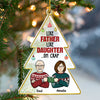 Like Parents Like Child - Personalized Custom Christmas Tree Shaped Acrylic Christmas Ornament - Gift For Family, Christmas Gift