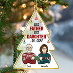 Custom Name Funny Father Daughter Christmas Gifts - Personalized Ornament