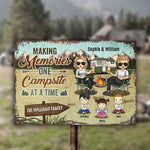 Custom Family Camping Gifts - Personalized Metal Sign