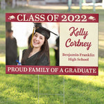 Custom Photo Graduation Gifts for Proud Families - Personalized Yard Sign