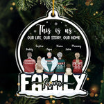 Custom Name Family Christmas Gifts - Personalized Ornament