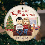 Custom Name Couple Christmas Gifts - Personalized Ornament
