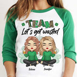 Custom Name St. Patrick's Day Drinking Gifts for Women - Personalized Raglan Shirt