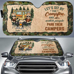 Custom Name Funny Camping Couple Gifts - Personalized Auto Sunshade