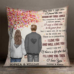 Custom Name Romantic Love Gifts for Couples - Personalized Pillow