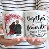 Together Is My Favorite Place To Be - Gift For Couples, Personalized Mug
