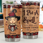 Custom Name Witch Gifts for Women - Personalized Tumbler