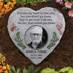 Custom Photo Memorial Garden Decor - Personalized Memorial Stone