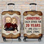 Custom Name Funny Anniversary Gifts for Couples - Personalized Luggage Cover
