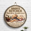 Grandma’s Kitchen Made With Love - Personalized Shaped Wood Sign - Gift For Grandma, Grandparents