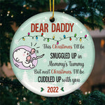 Pregnancy Announcement Christmas Ornament for Dad