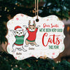 Dear Santa, We've Been Good Cats This Year - Personalized Custom Benelux Shaped Wood Christmas Ornament - Gift For Pet Lovers, Christmas Gift