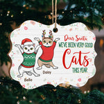 Custom Name Christmas Cat Gifts for Cat Lovers - Personalized Ornament