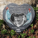 Custom Photo Angel Memorial Garden Decor - Personalized Memorial Stone