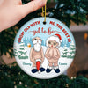 The Best Is Yet To Be - Couple Personalized Custom Ornament - Ceramic Round Shaped - Christmas Gift For Husband Wife, Anniversary