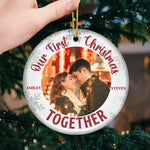 Custom Photo First Christmas Couple Gifts - Personalized Ornament