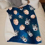 Custom Pet Photo Cat and Dog Gifts for Pet Lovers - Personalized Blanket