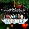 This Is Us, Whole Lot Of Love - Personalized Custom Benelux Shaped Acrylic Christmas Ornament - Gift For Family, Christmas Gift