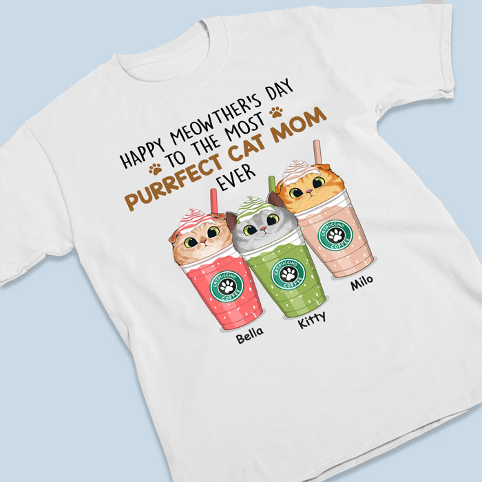 Custom Name Meowther's Day Cat Mom Gifts - Personalized Apparel