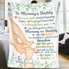 Your Happiness Is Born - Family Personalized Custom Baby Blanket - Baby Shower Gift, Gift For First Mom