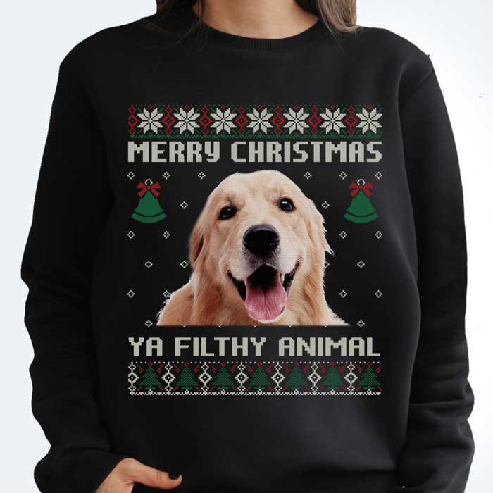 Funny Pit Bull Christmas Gifts for Dog Lovers - Holiday Apparel