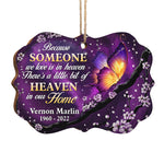 Custom Name Memorial Butterfly Christmas Gifts - Personalized Ornament