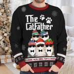 Custom Name Christmas Cat Gifts for Cat Lovers - Personalized Sweatshirt