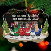 Sisters By Heart - Personalized Custom Benelux Shaped Acrylic Christmas Ornament - Gift For Bestie, Best Friend, Sister, Birthday Gift For Bestie And Friend, Christmas Gift