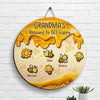 Nana Reasons To Bee Happy - Personalized Shaped Wood Sign - Gift For Grandma, Grandparents