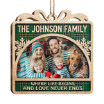 Custom Family Photo Christmas Gifts - Personalized Ornament