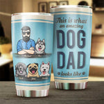 Custom Name Dog Dad Gifts for Men - Personalized Tumbler
