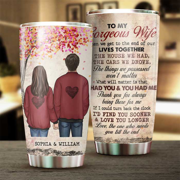 Custom Name Romantic Wife Gifts - Personalized Tumbler