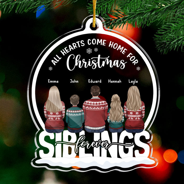 Custom Name Family Christmas Gifts - Personalized Ornament