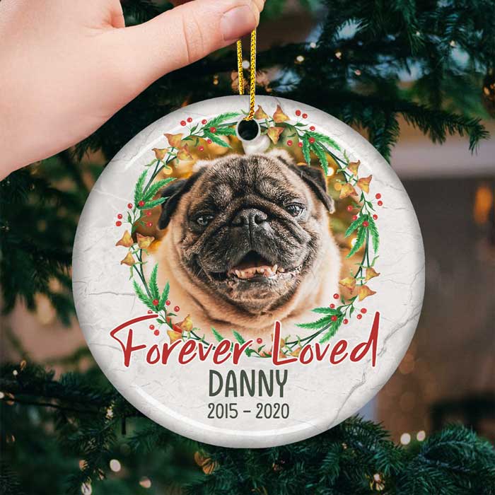 Custom Pet Photo Memorial Gifts - Personalized Ornament