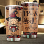 Custom Name Witch Gifts for Women - Personalized Tumbler