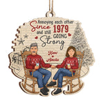 Custom Name Funny Anniversary Gifts for Couples - Personalized Ornament