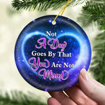 Custom Name and Year Butterfly Memorial Gifts for Parents - Personalized Ornament