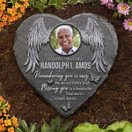 Custom Photo Angel Memorial Decor - Personalized Memorial Stone