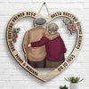 Abrazos De Pareja Desde El Primer Beso Hasta El Último Aliento - Gift For Couples, Husband Wife, Personalized Shaped Wood Sign Spanish