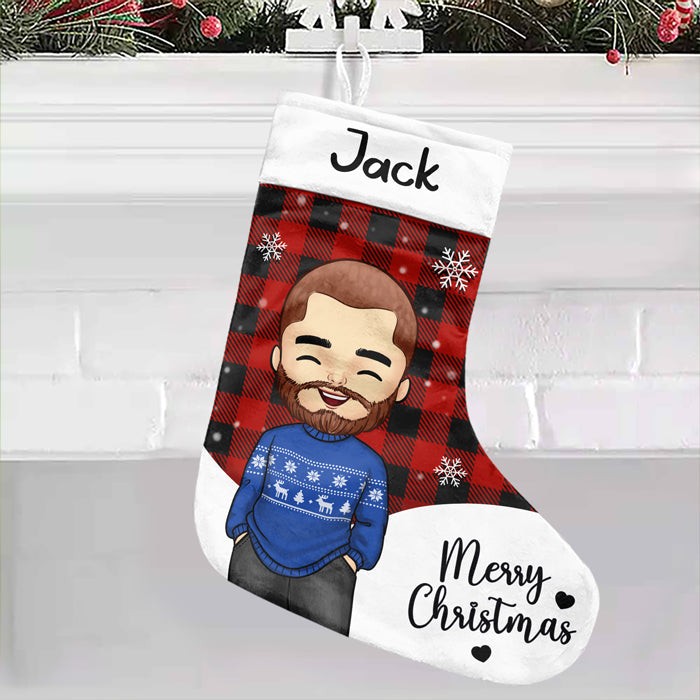 Custom Name Christmas Character Gifts for Kids - Personalized Christmas Stocking