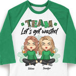 Custom Name St. Patrick's Day Drinking Gifts for Women - Personalized Raglan Shirt