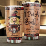 Custom Name Witch Spell Gifts for Women - Personalized Tumbler