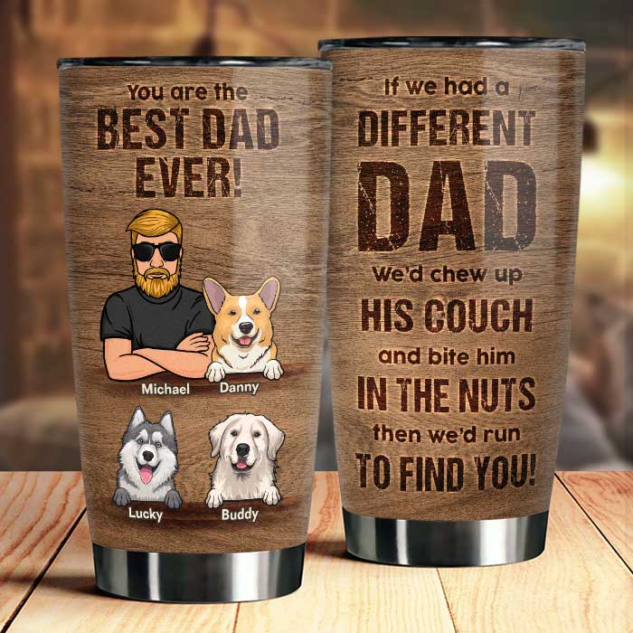 We'd Run To Find You - Personalized Tumbler - Gift For Dad