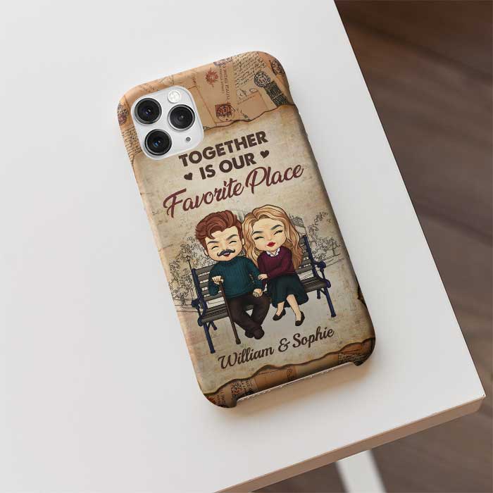 Custom Name Romantic Couple Gifts - Personalized Phone Case