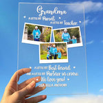 Custom Photo Grandma Gifts - Personalized Acrylic Plaque