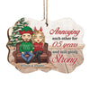You & Me Annoying Each Other - Personalized Custom Benelux Shaped Wood Christmas Ornament - Gift For Couple, Husband Wife, Anniversary, Engagement, Wedding, Marriage Gift, Christmas Gift